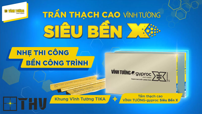 Tấm thạch cao siêu bền X Vĩnh Tường