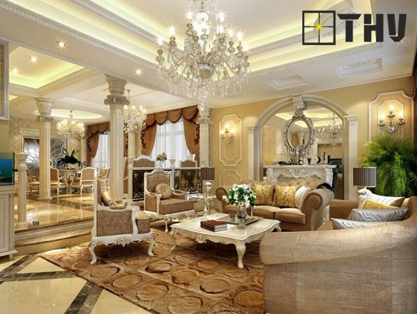 49 mẫu trần thạch cao tân cổ điển 3
