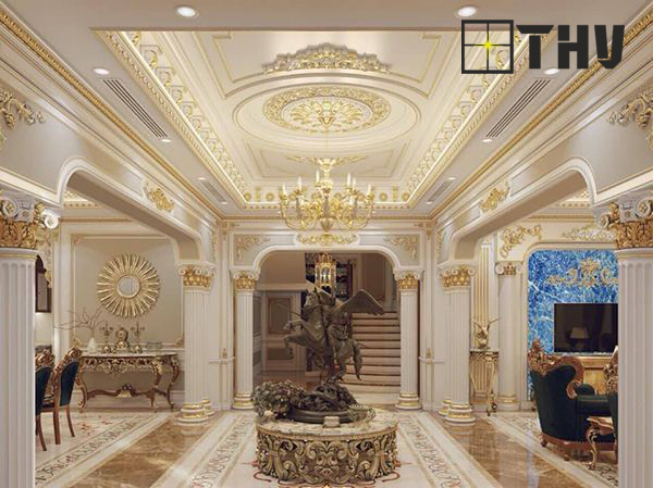 49 mẫu trần thạch cao tân cổ điển 4