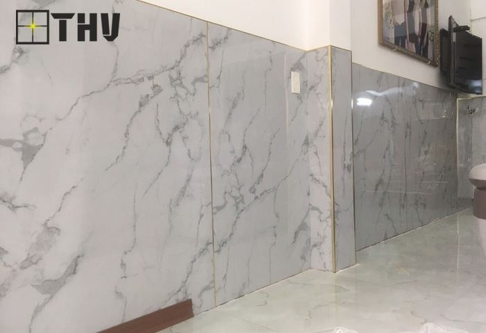 ốp tường nhựa nano vân đá 3