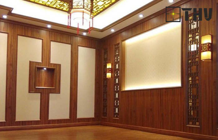ốp tường nhựa nano vân gỗ 2