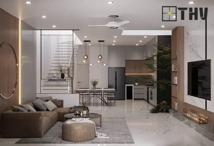 mẫu trần thạch cao phòng khách đẹp 25m 3