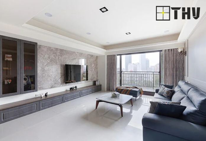 mẫu trần thạch cao phòng khách đẹp 35m 1