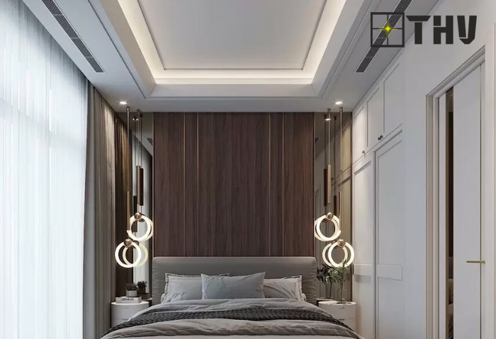 trần thạch cao không phào chỉ 12