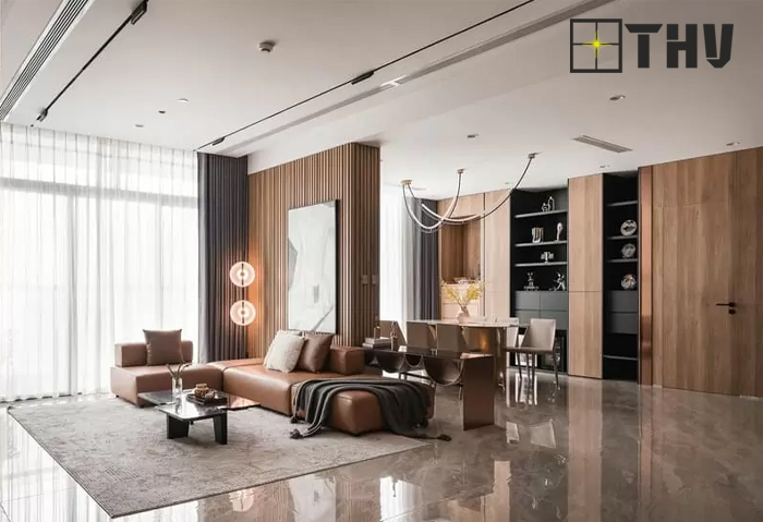 trần thạch cao không phào chỉ 5
