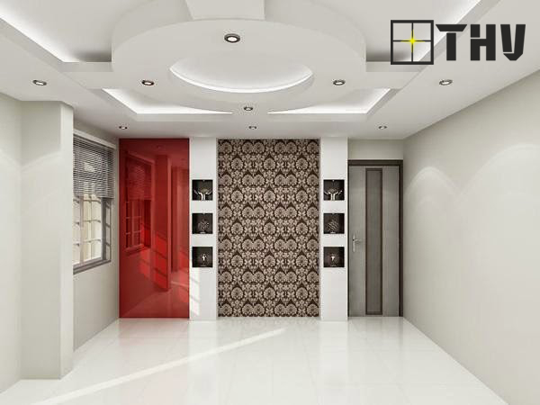 trần thạch cao phòng bếp hình tròn 8
