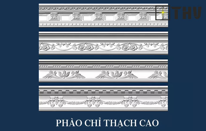 Các loại phào chỉ thạch cao