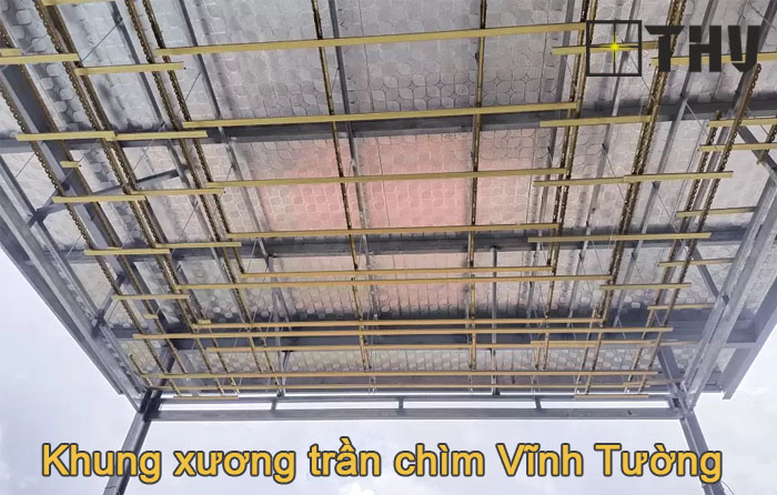 Khung xương trần chìm Vĩnh Tường