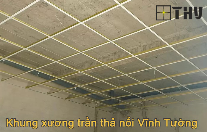 Khung xương trần thả nổi Vĩnh Tường