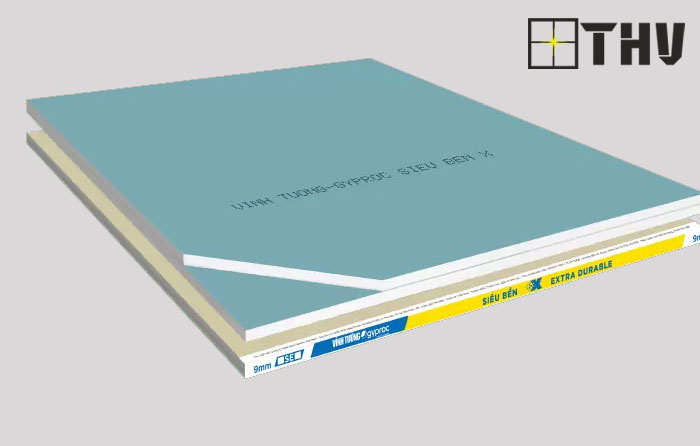 Tấm thạch cao Vĩnh Tường - Gyproc siêu bền X