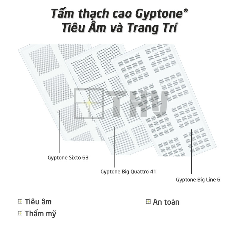 Tấm thạch cao Tiêu Âm Gyptone®