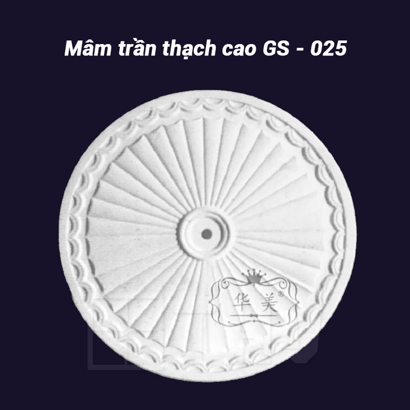 Mâm trần thạch cao GS-025 - ø750