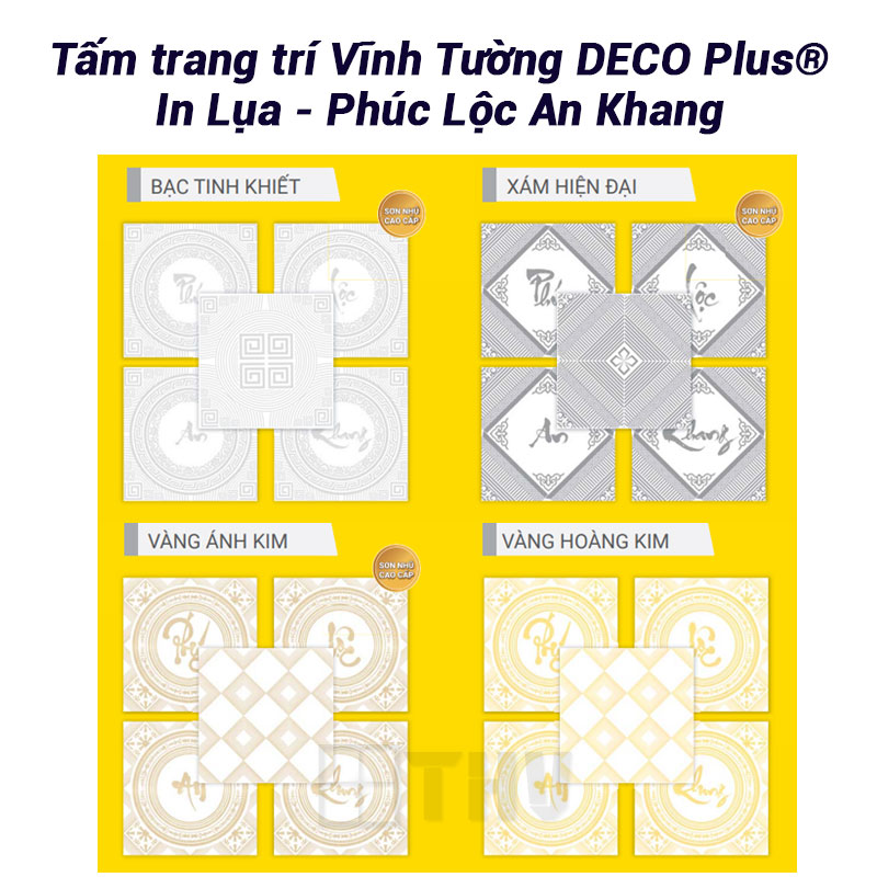 Tấm trang trí Vĩnh Tường DECO Plus® In Lụa - Phúc Lộc An Khang