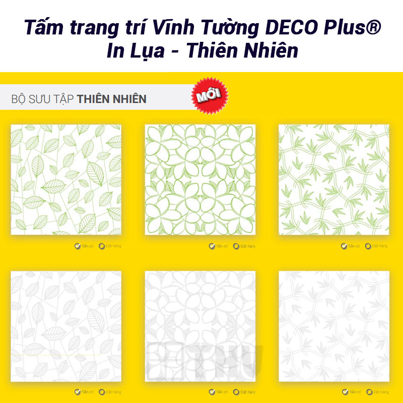 Tấm trang trí Vĩnh Tường DECO Plus® In Lụa - Thiên nhiên
